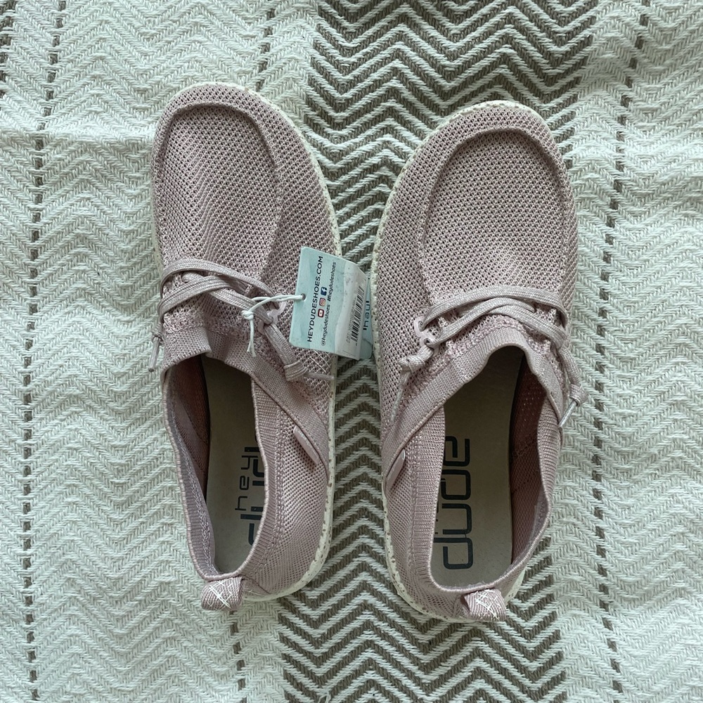 NEW Hey dude pink shoes